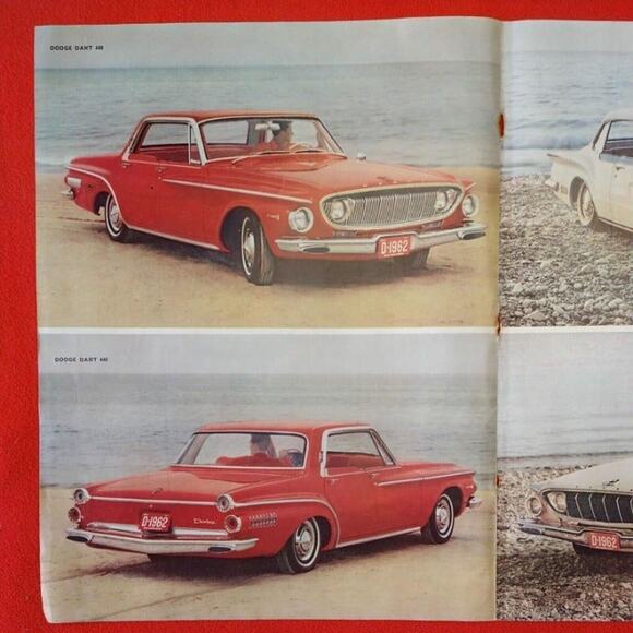 1961 Dodge 1962 Lancer Polara Dart Red White Cars 2+pg 21x13‎ Vtg 60s PRINT AD- - Picture 3 of 13